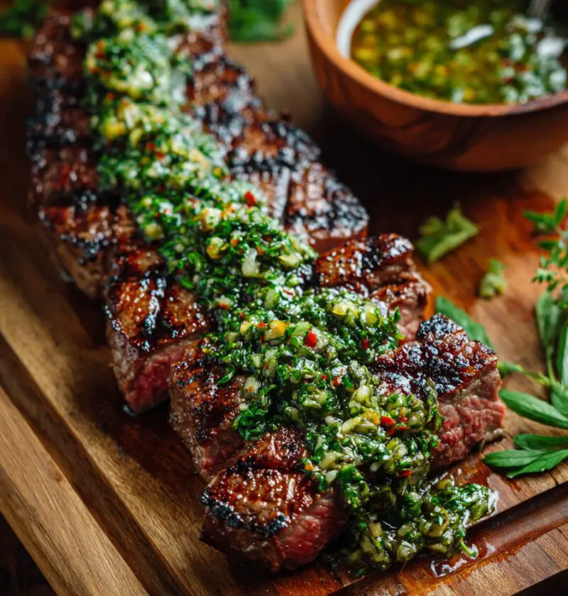 Grilled Steak With Chimichurri Recipe