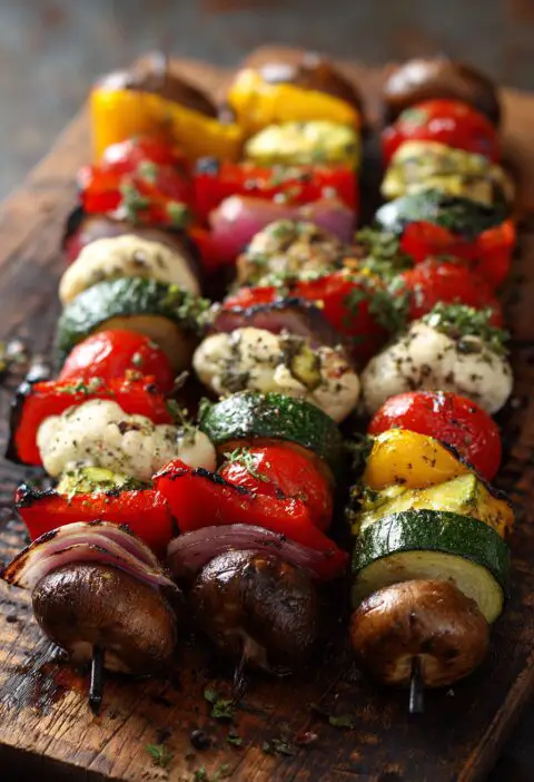 Grilled Veggie Kabobs Recipe