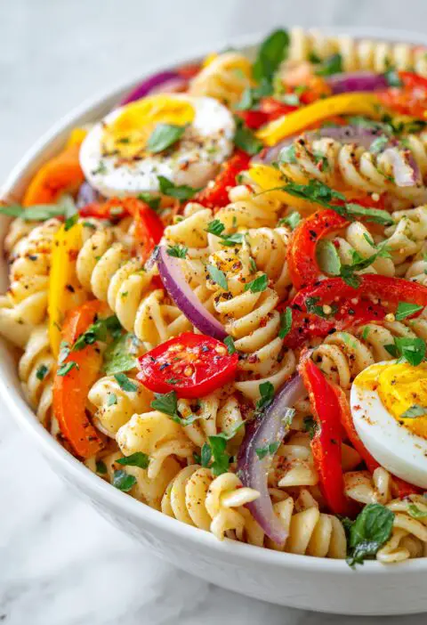 High Protein Pasta Salad Recipe
