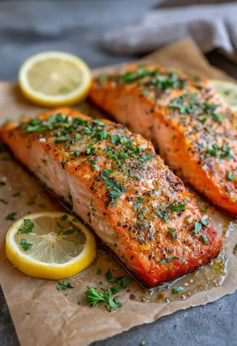 Honey Garlic Baked Salmon Recipe