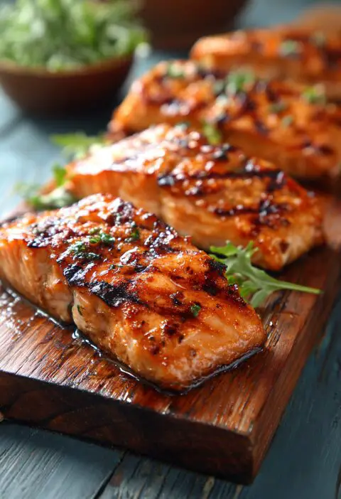 Honey Glazed Grilled Salmon Recipe