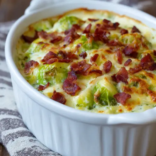 Keto Creamed Brussel Sprouts Recipe