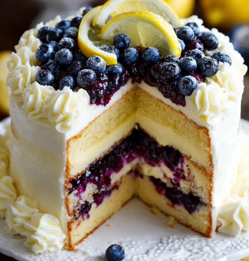 Lemon Blueberry Cake Recipe
