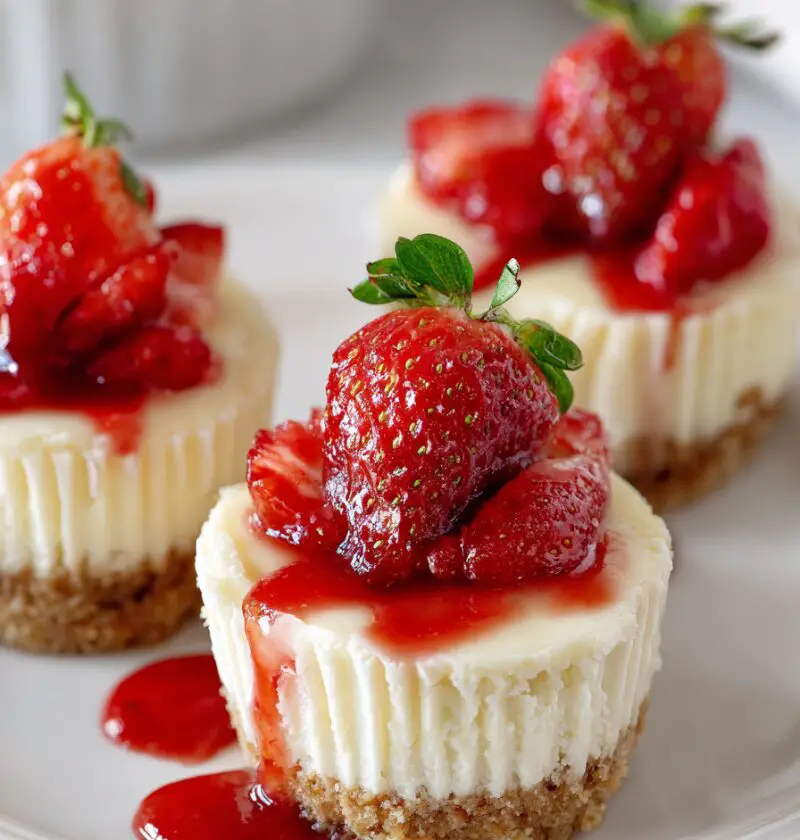 Mini Strawberry Cheesecakes Recipe