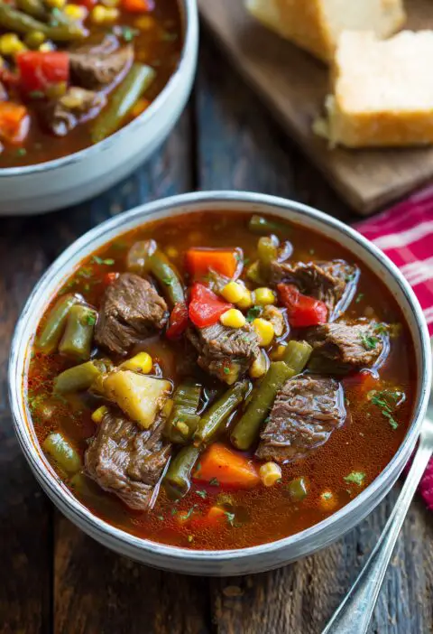Old Fashioned Vegetable Beef Soup Recipe