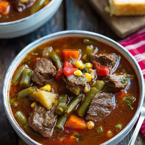 Old Fashioned Vegetable Beef Soup Recipe