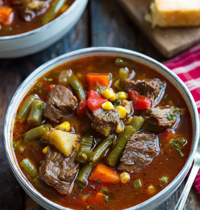 Old Fashioned Vegetable Beef Soup Recipe