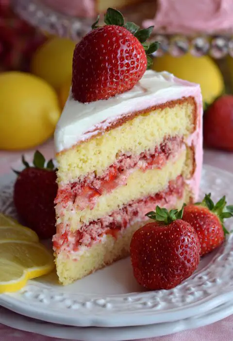 Strawberry Lemonade Cake Recipe