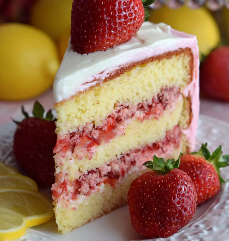 Strawberry Lemonade Cake Recipe
