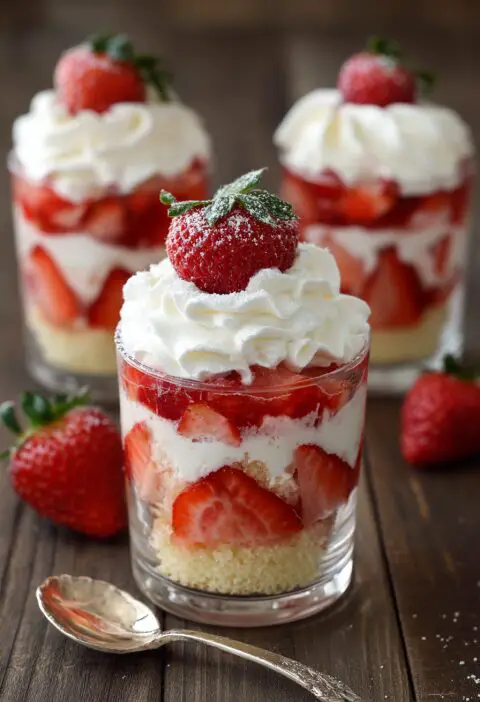 Strawberry Shortcake Dessert Cups Recipe