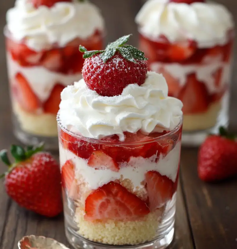 Strawberry Shortcake Dessert Cups Recipe