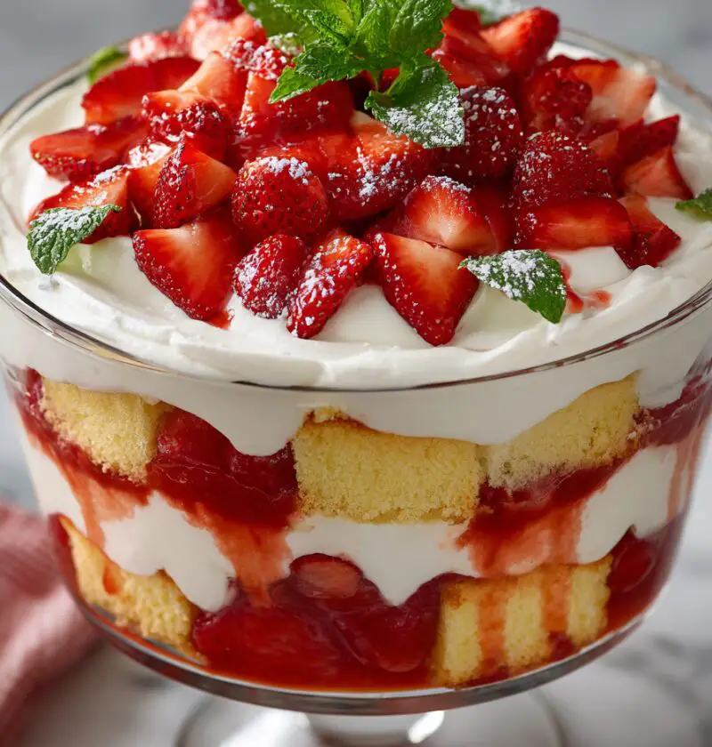 Strawberry Shortcake Trifle Recipe