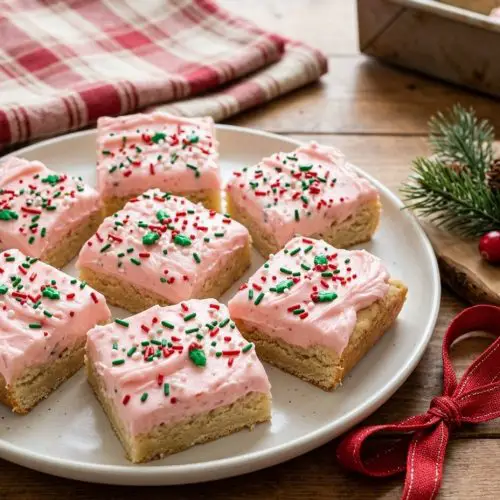 Christmas sugar cookie bars