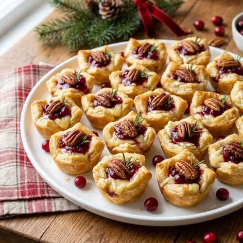 Cranberry brie bites