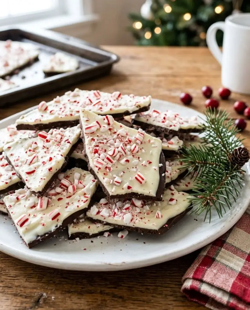 Peppermint bark pieces
