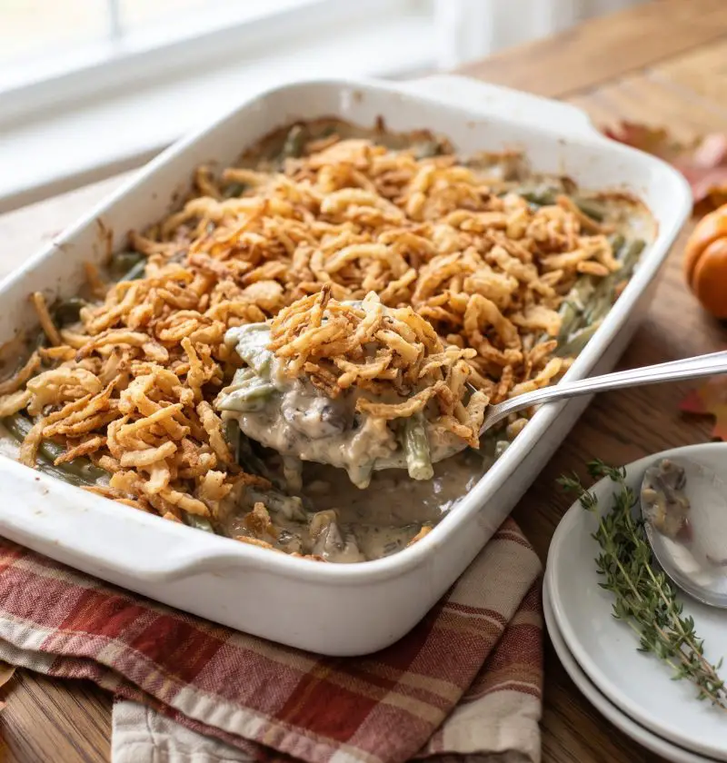Green bean casserole from scratch