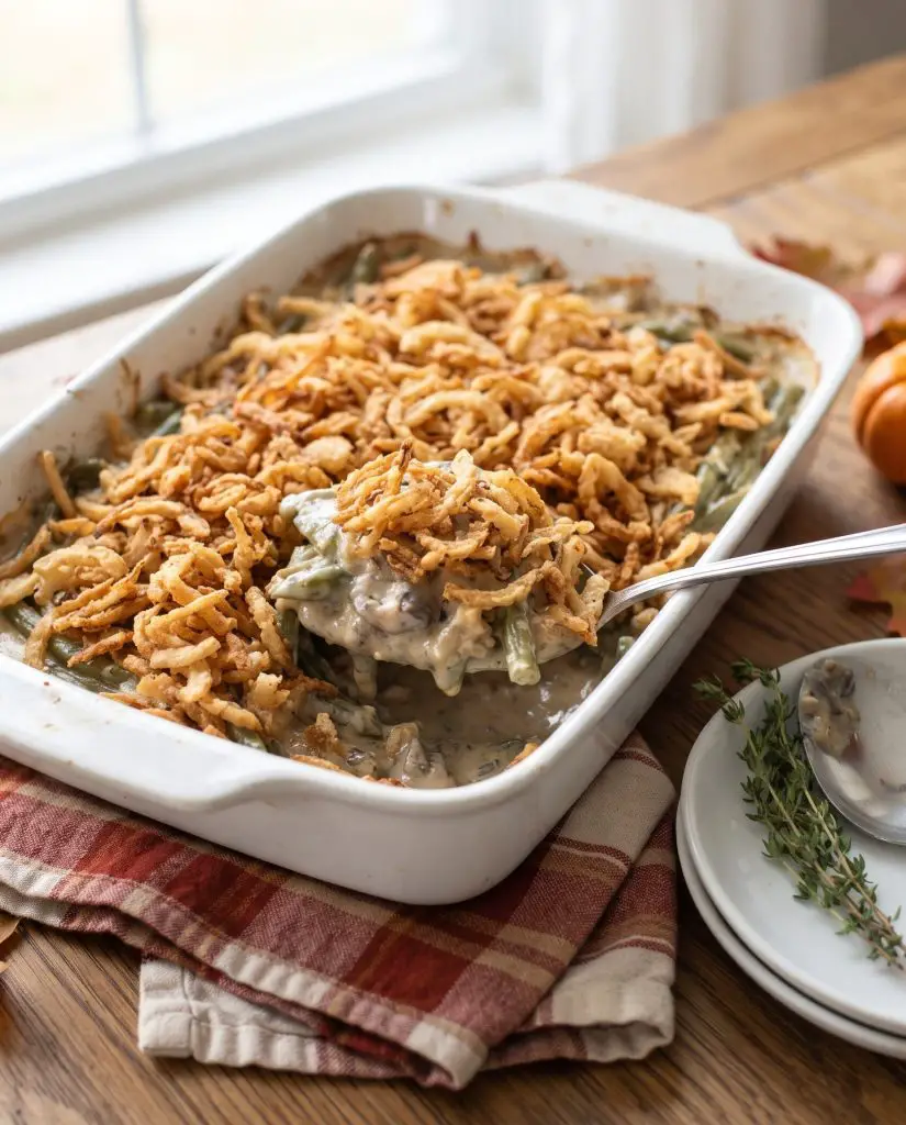 Green bean casserole from scratch